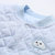 Oissie 奥伊西 0-2岁宝宝冬季宝宝夹棉连体衣婴儿菱格连体棉衣(85厘米(建议12-18个月) 浅蓝)第3张高清大图