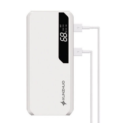 罗马仕 5000毫安 移动电源 聚合物充电宝 双USB充电 手电筒 苹果 三星 华为 小米 魅族 荣耀 OPPO VIV(粉色)