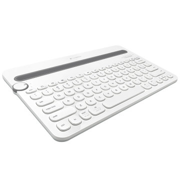罗技（Logitech）K480 多设备蓝牙键盘  IPAD键盘  手机键盘 时尚键盘女生版 蓝牙鼠标伴侣 白色