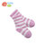 贝贝怡 婴儿袜子宝宝条纹袜柔软儿童棉袜新生儿袜3双装151P105(紫色/玫红/粉红 2-3岁)第4张高清大图