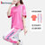 波梵森短袖长裤运动休闲套装女夏2021新款时尚跑步服宽松两件套(粉红色 S)第4张高清大图