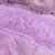 囍人坊  H韩版加厚水晶绒四件套公主风天鹅绒蕾丝床裙短毛绒1.8m保暖床品(浪漫天使紫 1.8M（加大）)第4张高清大图
