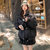 可爱小兔子棉袄2021年新款女冬季韩版宽松羽绒棉反季短款外套棉衣ins百搭(XL 黑色)第8张高清大图