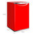 dobon/东宝 单门小冰箱小型复古家用茶叶冷藏冷冻宾馆(红色 126L)第3张高清大图