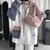 外套男女秋冬ins潮宽松韩版盐系设计感个性上衣2022新款工装夹克(粉色 XL)第3张高清大图