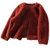 MISS LISA羊羔毛外套冬季加厚小香风轻奢名媛上衣W26S24108(红色 L)第3张高清大图