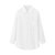 艾米恋雪纺衫女夏季韩版长袖披肩外搭配裙子防晒衬衫开衫薄款上衣(白色 S)第3张高清大图