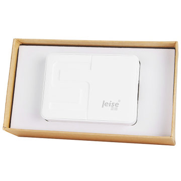雷摄 LEISE LS-C5(白色）5口USB智能多口充电器/充电头 40W/5V/8A 适用于苹果安卓手机平板【真快乐自营 品质保证】