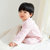 Petitkami2021春季儿童婴儿新款男女宝长颈鹿和服领分体睡衣哈衣(100 粉色)第2张高清大图