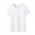 艾米恋冰感棉短袖t恤女夏季2021新款纯棉宽松上衣白色纯色体恤(白色 XXL)第2张高清大图