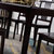 丰圆藤木 橡胶木新中式实木餐桌椅组合长方形餐桌一桌四椅一桌六椅餐厅家具(黑檀色 单餐桌)第4张高清大图