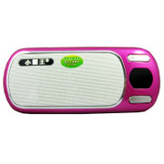 小霸王（subor）PL-420便携式插卡音箱 FM收音机 便携式插卡音响 移动音箱 粉色