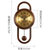 汉时（Hense)欧式复古实木装饰挂钟创意客厅古典石英静音摆钟HP11(胡桃木-石英机芯)第2张高清大图