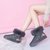 SUNTEK雪地靴女2021年新款冬季加绒加厚防水防滑保暖棉鞋洋气短靴女鞋(39 星空灰)第5张高清大图