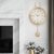北欧简约钟表挂钟客厅现代轻奢家用时钟欧式个性时尚创意鹿壁挂表(13英寸（直径33厘米） 白数字无摇摆-日本丽声机芯-《金属材质》)第2张高清大图