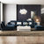 北欧布艺沙发深蓝色撞色设计师简约现代可拆洗客厅组合套装送抱枕(组合2个双人+1个脚踏+单人位)第3张高清大图