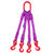 包邮成套起重吊装工具柔性吊装带尼龙绳行车吊车组合索具吊绳吊具(三腿3吨2米（柔性成套）)第5张高清大图