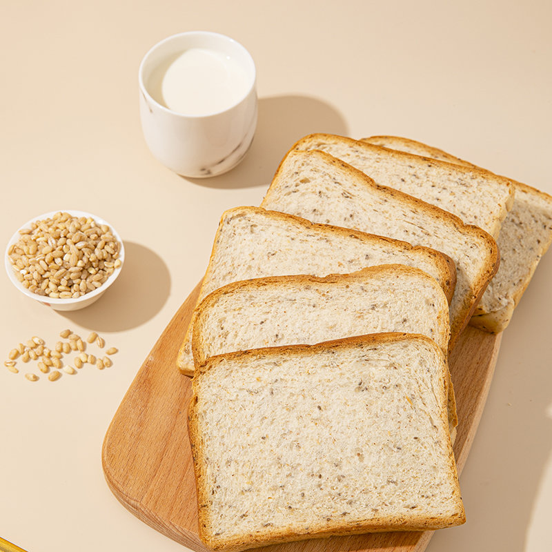 轻食兽奇亚籽全麦面包营养早餐食品吐司整箱现做现发1000g1箱