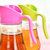 红凡 厨房玻璃油壶250ml可控油瓶防漏油瓶装酱油壶醋瓶调味瓶定量瓶(绿色)第2张高清大图