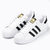 Adidas三叶草Superstar阿迪金标贝壳头男女情侣板鞋小白鞋 C77124(白色)第3张高清大图