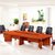 DF办公家具油漆实木5米长条会议桌DF-5016红胡桃色(红胡桃色)第4张高清大图