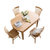 恒兴达 北欧全实木折叠桌现代简约伸缩餐桌椅组合白橡木小户型家用圆饭桌(原木色 一桌八椅)第5张高清大图