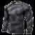 士3D立体印花 健身跑步训练长袖 紧身弹力排汗速干衣tp8006(白色 XL)第5张高清大图