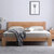 吉木多 北欧白橡木床1.8米1.5现代简约主卧家具纯实木双人床(1.8*2米原木色 床+床头柜*2)第5张高清大图