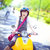 韩版时尚情侣四季通用哈雷太子盔 电动车摩托车夏季男女潮流头盔(黄色小猴)第2张高清大图