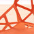 物槿 几何塑料椅子 YG-01(橙色)第4张高清大图
