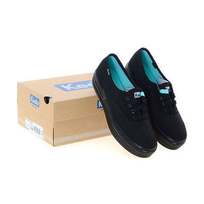 韩国直邮 Keds 经典黑 女子休闲鞋板鞋WF49948(250mm)