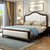 吉木多 小美式实木床 1.8米主卧欧式双人床现代简约白色软靠1.5m卧室婚床(1.5*2米象牙白 单床)第2张高清大图