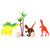 福九易玩具恐龙玩具软胶超大号可发声动物46cm霸王龙 恐龙玩具套装 生日礼物 男孩女孩 节日礼物 小号套装（2）(混合色)第5张高清大图
