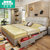 沙皮宝(SHAPBAO) 床现代简约1.8米卧室双人床1.5米小户型皮床婚床(床+天然3E椰棕床垫 1800*2000)第5张高清大图