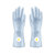 3双装小雏菊手套 家用清洁防水塑胶皮橡胶防滑耐用手套(颜色随机 S)第3张高清大图