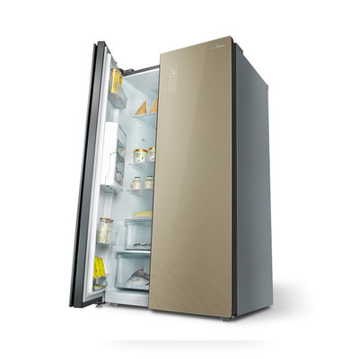 美的(Midea) BCD-640WKGPZM 流纱金 640升 对开门冰箱