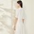 真丝显瘦连衣裙(白色 165/88A)第2张高清大图