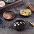 4个装日式陶瓷小碟子 创意家用手绘蘸料酱油调味碟醋碟咸菜小吃碟(和风异形碟（四个装） 默认版本)第3张高清大图
