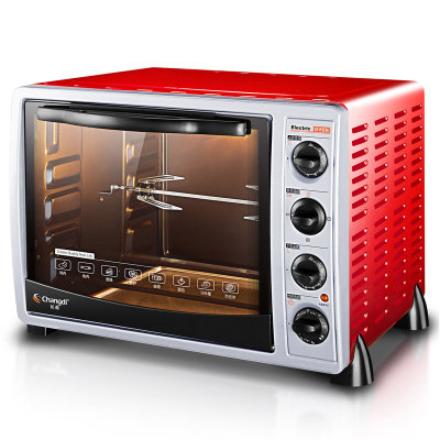 长帝（changdi）30升L转叉上下调温风机家用电烤箱CKTF-25B 升级款 前银后红