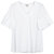 七格格2017夏装新款纯色甜美荷叶边袖V领宽松套头上衣小衫女M201(白色 L)第5张高清大图