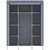 家世比（homebi）HBY141108D-2简易布衣柜（银灰色）第5张高清大图