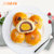 三味奇红豆沙 紫芋海鸭蛋蛋黄酥小吃零食糕点55g*6(豆沙味 1盒（2粒）)第3张高清大图