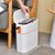 自动打包垃圾桶家用厕所卫生间带盖夹缝大容量客厅厨房卧室卫生桶(【15L】推荐：客厅/卫生间 橙【自动打包】送80个专用垃圾袋)第5张高清大图