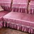 迪菲娜家纺 欧式沙发垫时尚布艺沙发垫春夏四季防滑沙发套沙发罩沙发巾坐垫(紫色 90*210cm)第4张高清大图