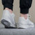 NIKE 耐克男鞋新款男子网面轻便透气缓震运动休闲跑步鞋慢跑鞋 AA7406-001 AA7406-002(AA7406-100/灰色 40.5)第3张高清大图