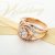 先恩尼 18K玫瑰金 钻石戒指 钻石女戒 结婚钻戒 戒指 HFA81 美伦美奂第2张高清大图