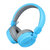 合立（SH12)头戴式折叠插卡蓝牙耳机立体声mp3电脑手机4.0无线耳麦(蓝色)第3张高清大图