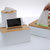 红凡 纸巾盒创意客厅茶几遥控器收纳盒桌面塑料家用实木简约抽纸盒(圆形款)第3张高清大图