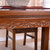 水曲柳全实木餐桌椅 中式简约现代长方形实木餐桌椅组合SQZ6601(一桌六椅1.3*0.8*0.75m)第2张高清大图