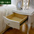 卡富丹 欧式床头柜白色简约储物柜英式复古床边柜 卧室组合家具G902(白色 双抽床头柜*1)第4张高清大图